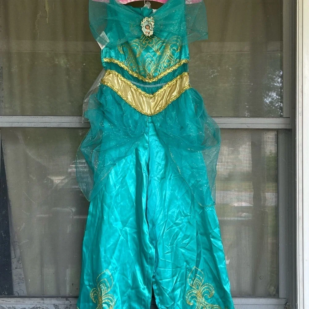 Disney Princess Jasmine From Aladdin Girls Deluxe Costume